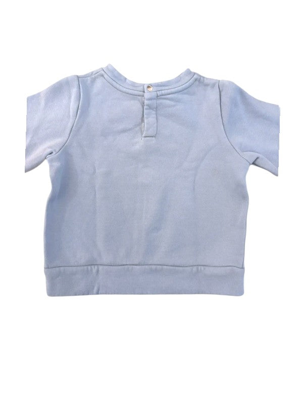 Jacadi Mädchen Hellblaues Paris Baumwoll-Sweatshirt, 4 Jahre