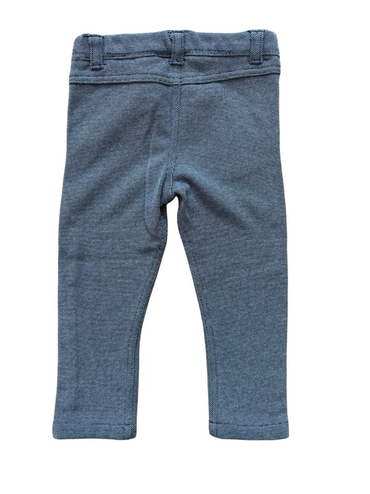 3 Pommes Marineblaue Piqué-Hosen (12–18 Monate)