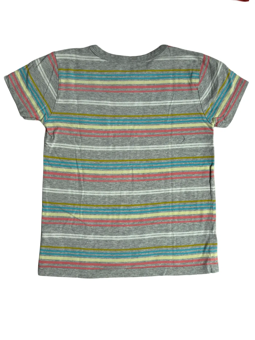 Crewcuts Grey Multicolor Striped T-Shirt (4-5Y)