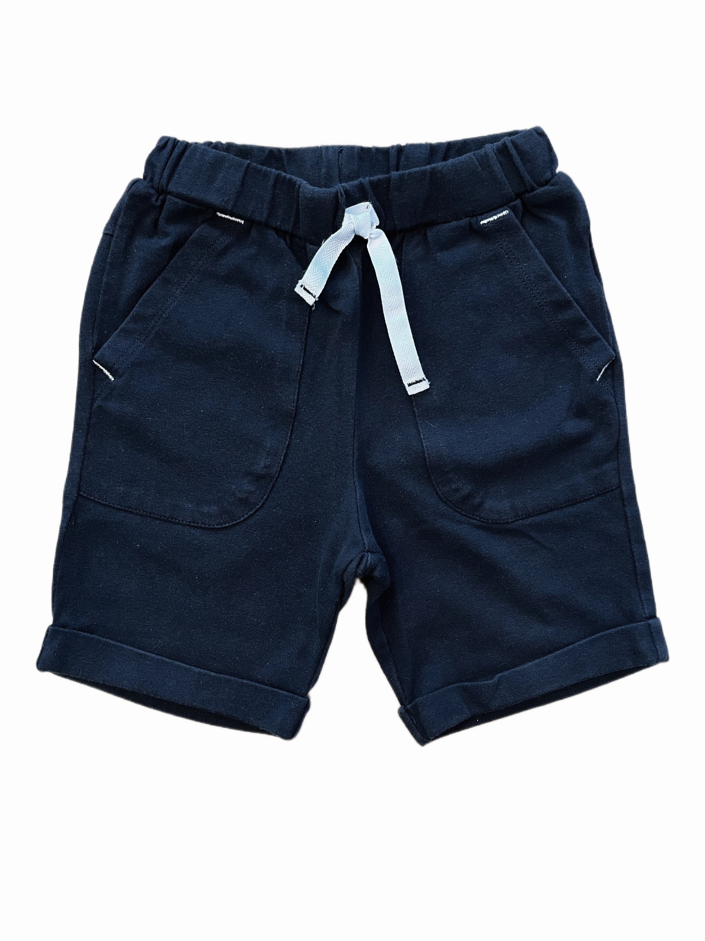 GYMP cotton blend navy shorts boys