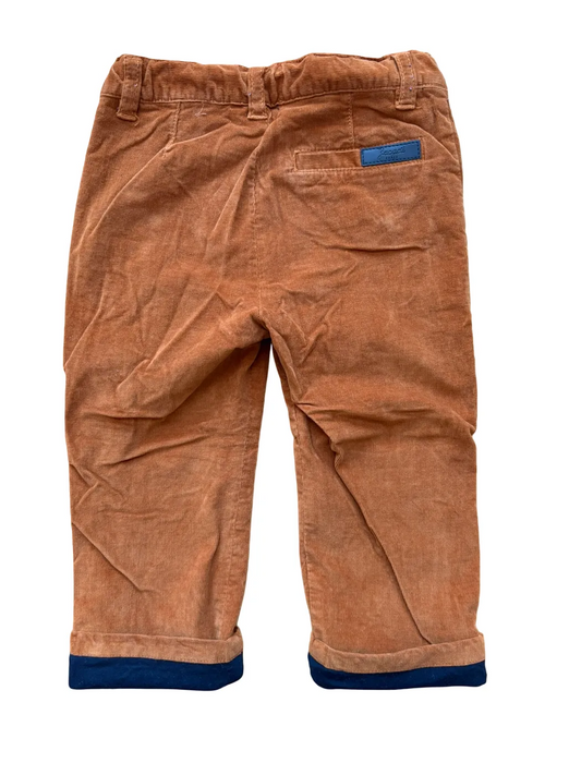 Jacadi Rust Lined Corduroy Pants (2Y / 88)