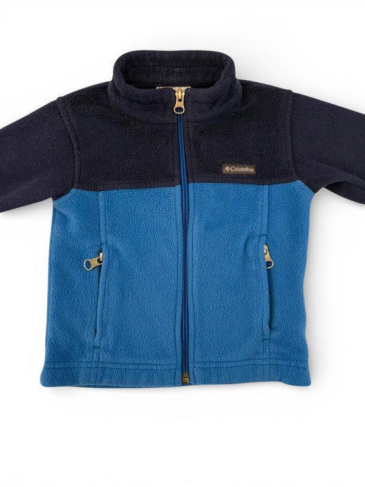 Columbia Navy Blue Fleece Jacket (2Y)