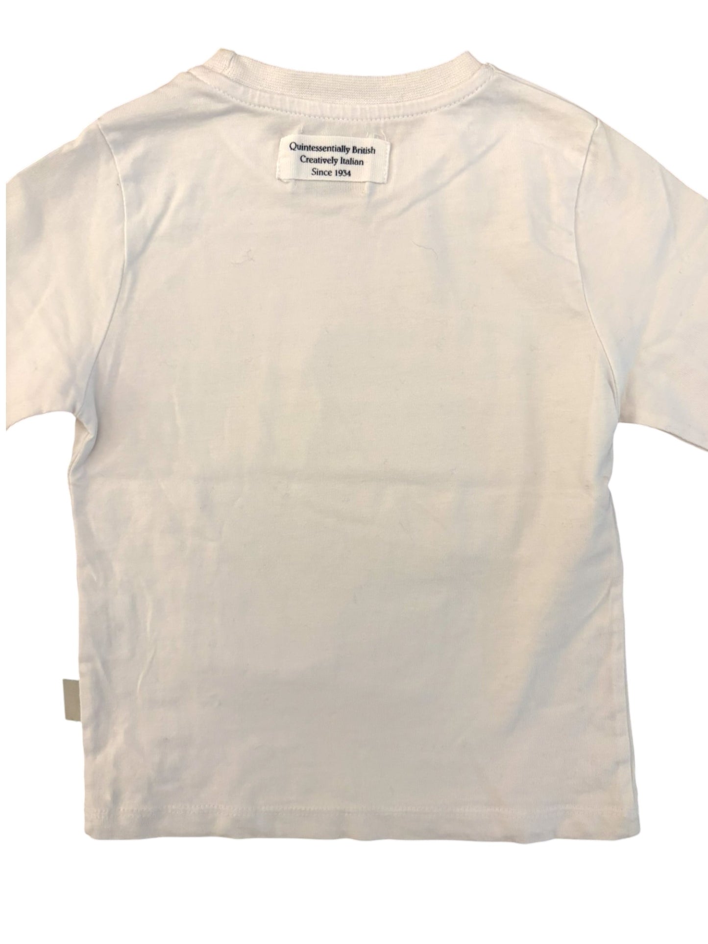 Henry Cotton's White Patchwork Shirt (3Y)