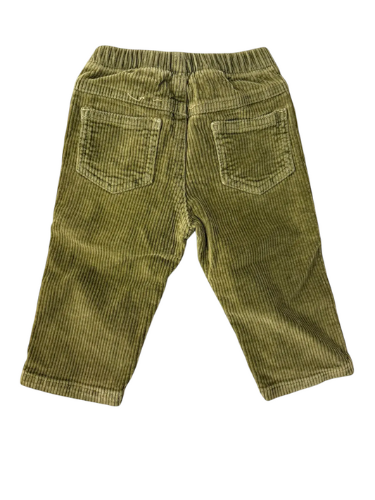 Il Gufo Olive Corduroy Pants size 6M - second hand baby clothing