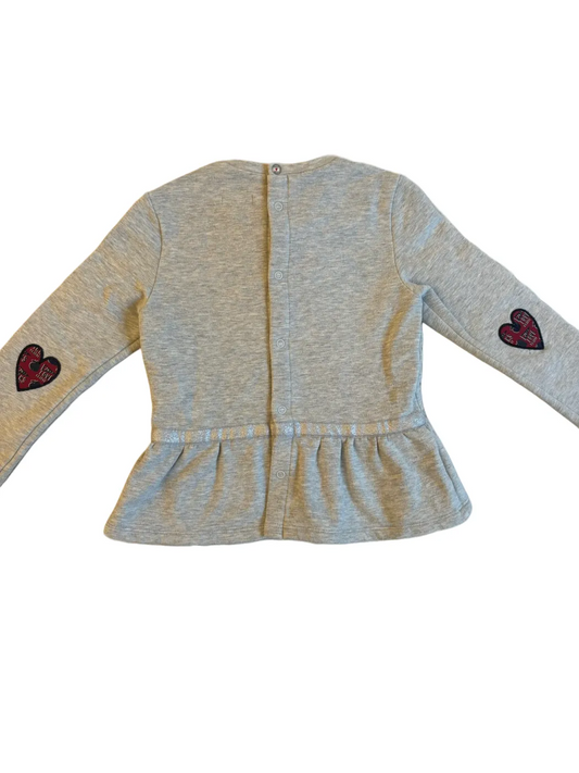 IKKS Grey Cheerleader Sweatshirt (3Y)