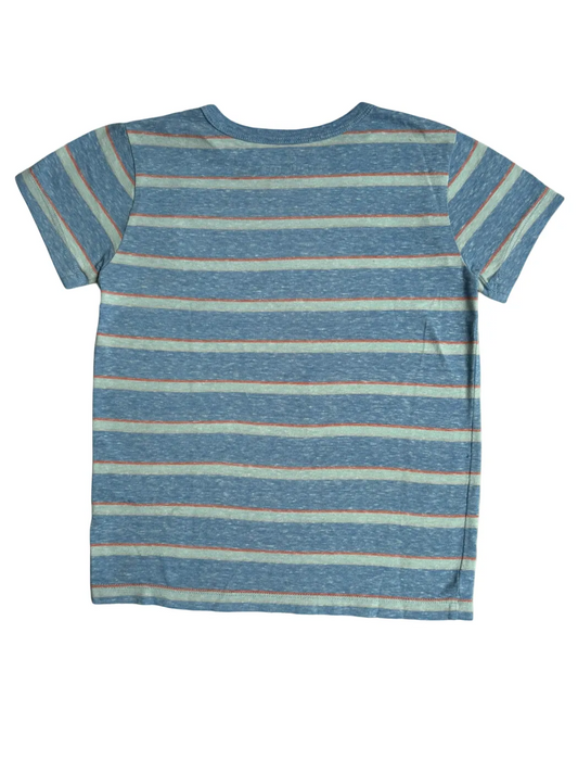 Crewcuts Blue Heathered Striped T-Shirt (4-5Y)
