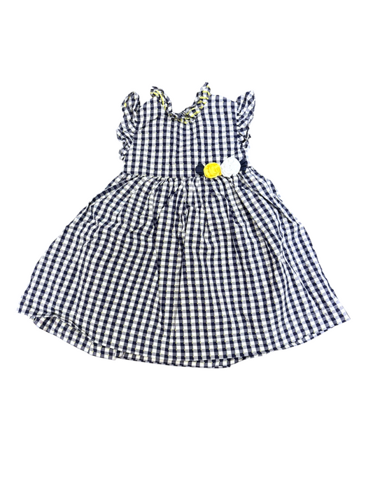 Mayoral Navy Gingham Dress & Bloomers Set (18-24M / 86)