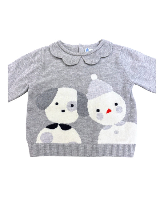 Jacadi Grey Animal Knit Sweater (18M / 81)