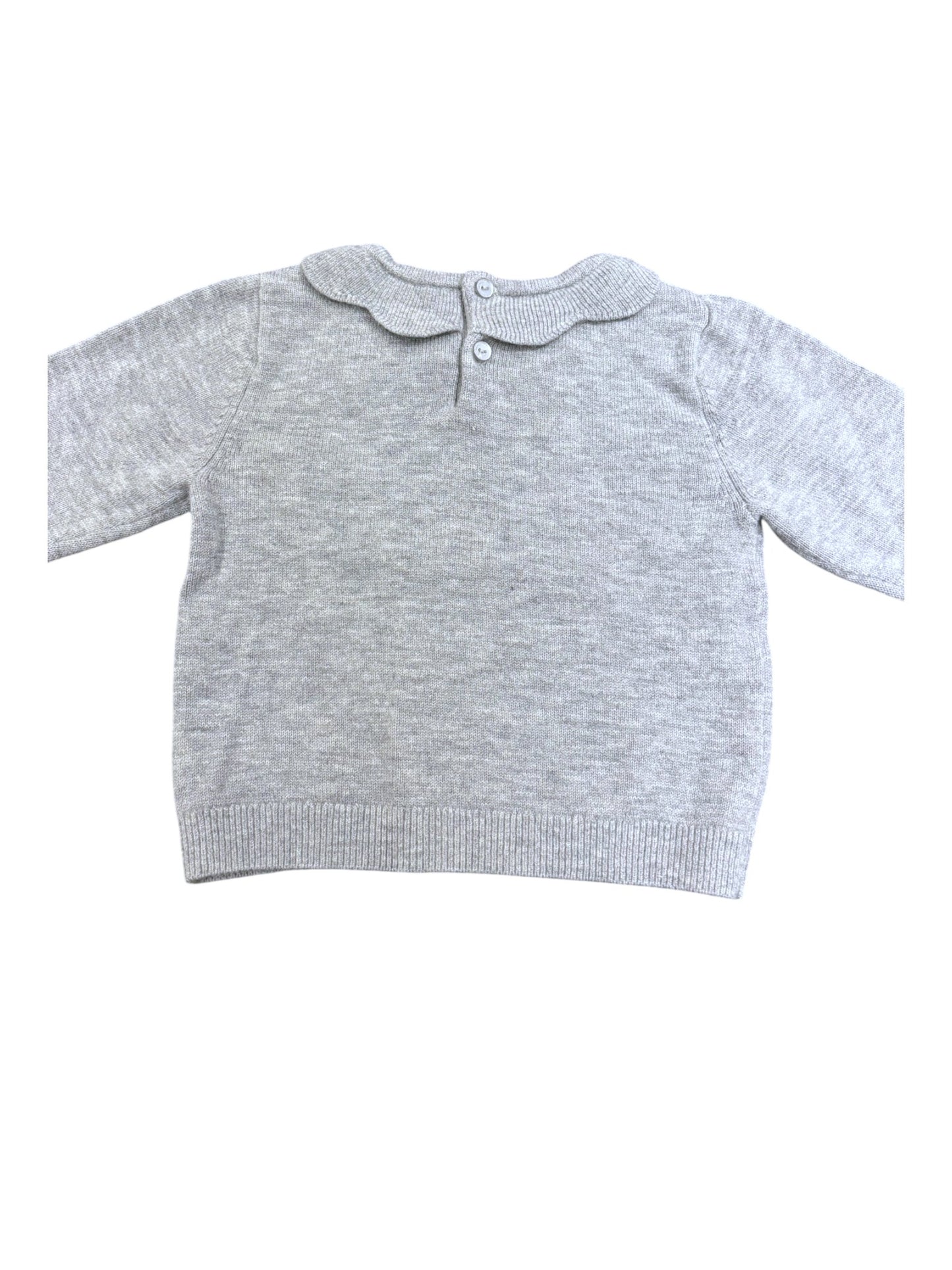 Jacadi Grey Animal Knit Sweater (18M / 81)