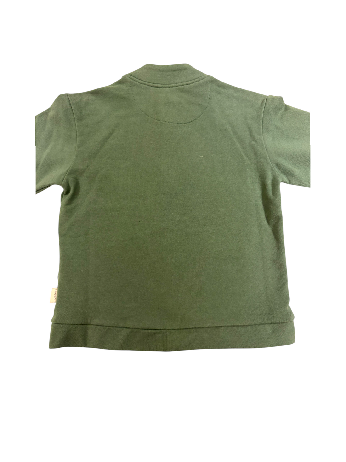 Noppies Boy Green Pickleball Cotton Bomber Jacket, 6-24M