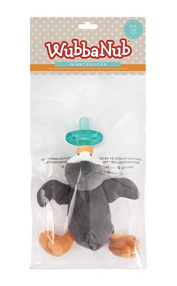 WubbaNub Infant Pacifier: Penguin - new baby accessory | Blueberry