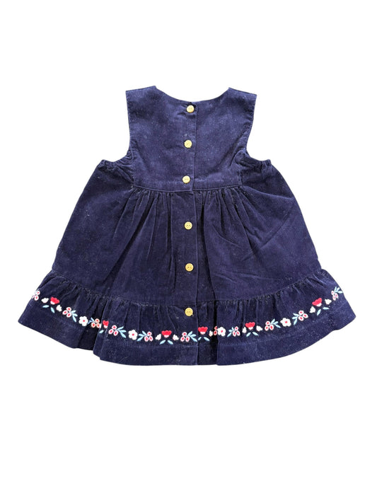 Sergent Major Marine Cord-Kleid mit Stickerei (6 Monate)