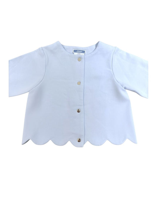 Jacadi Blue Scalloped Snap Cardigan (18M / 81)
