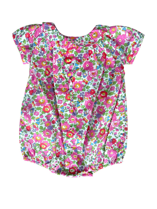 Acanthe Pink Floral Liberty Romper (6M)