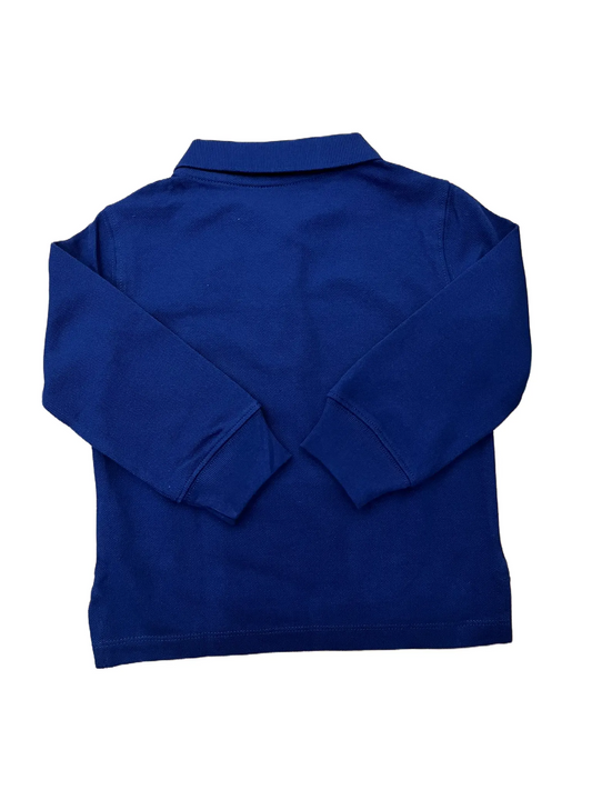 Baby Gap Royal Blue Long-Sleeved Polo Shirt (12-18M)