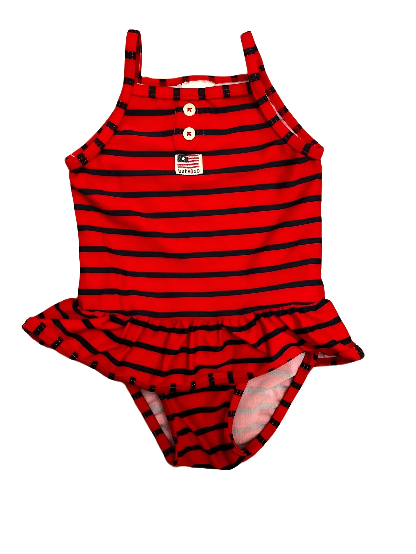 Baby Gap Red & Blue Swimsuit (3-6M)