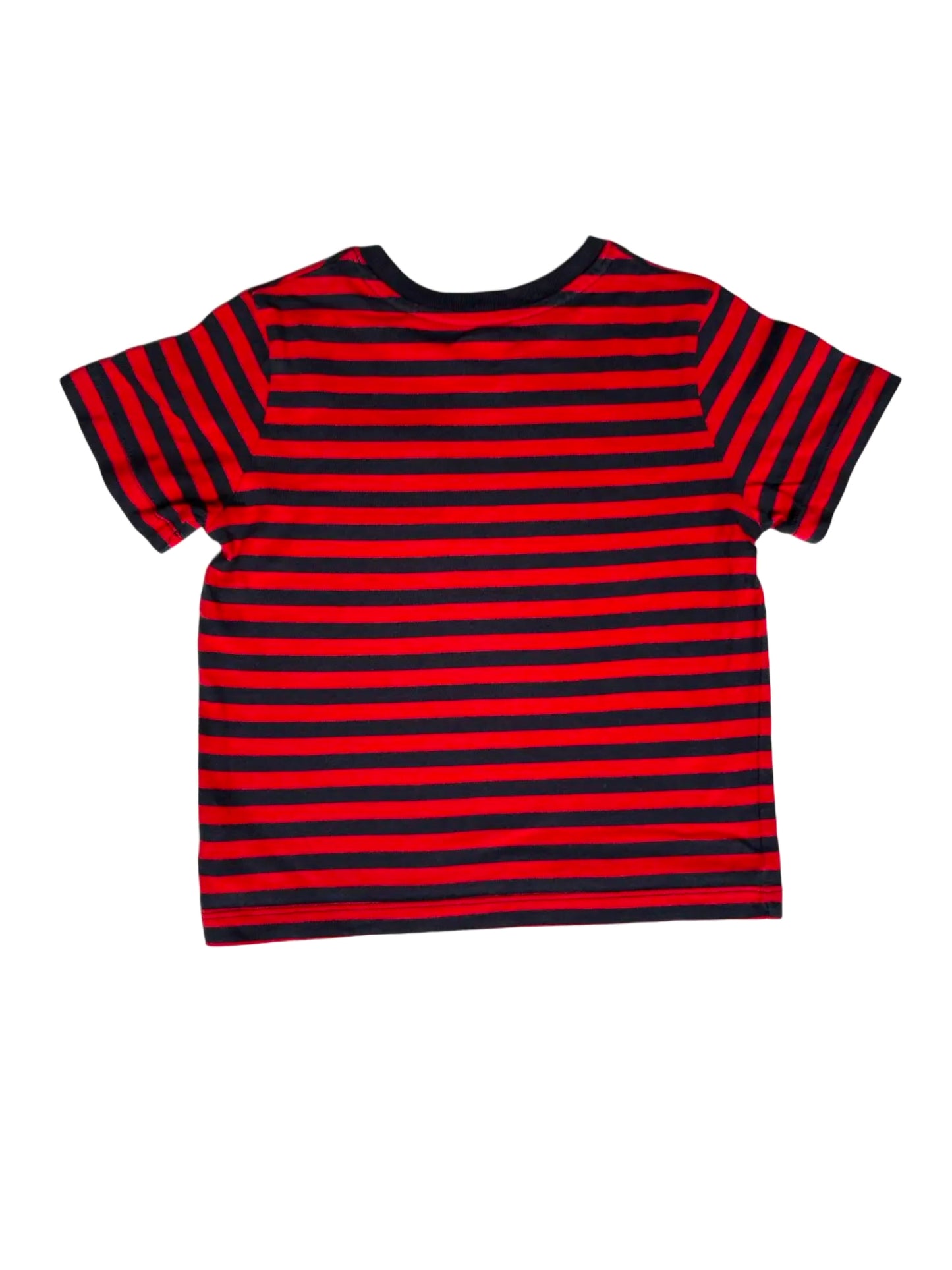 Gap Red Navy Striped T-Shirt (3Y)