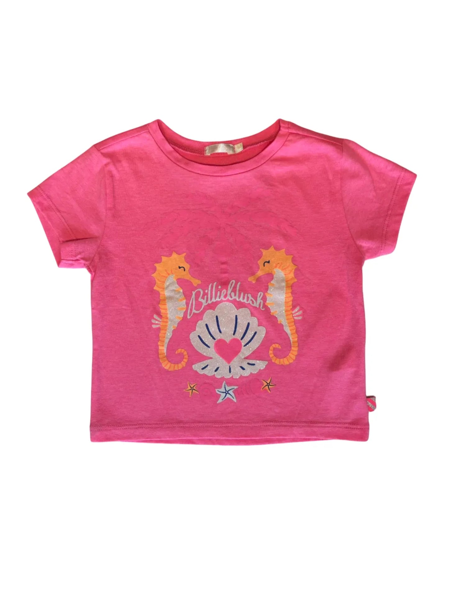 Billieblush Pink Seahorse T-Shirt (3Y)