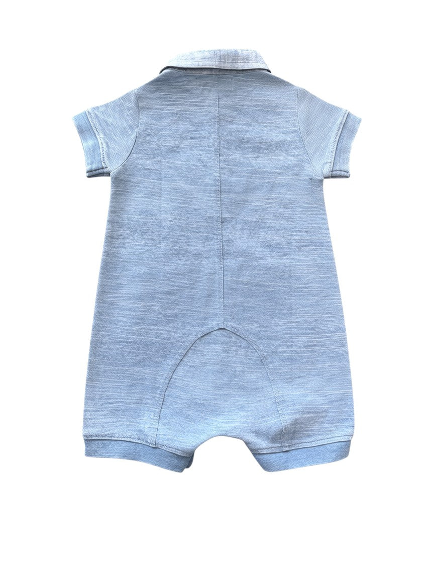 Boboli Light Blue Romper (12M)