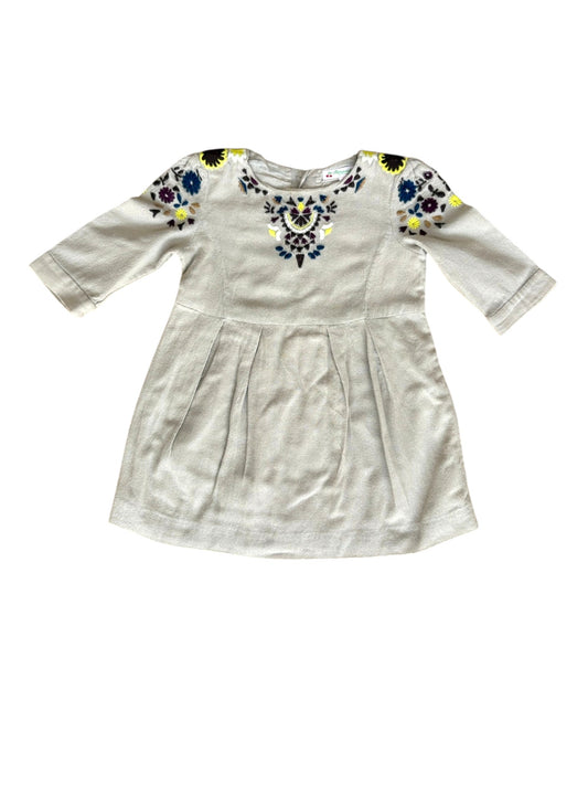 Robe brodée beige Bonpoint (6 ans)