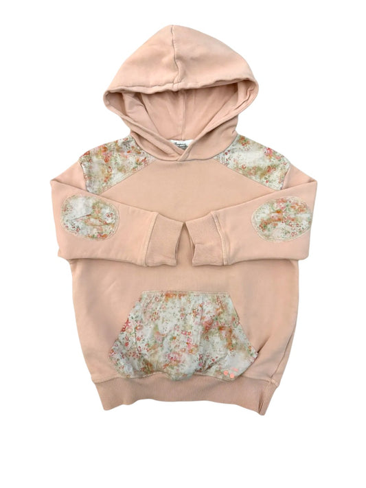 Bonpoint Pink Floral Hoodie size 4Y - second hand baby clothing