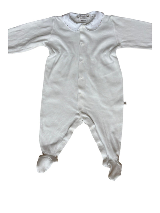 Bonpoint White Embroidered Pajamas (6M)
