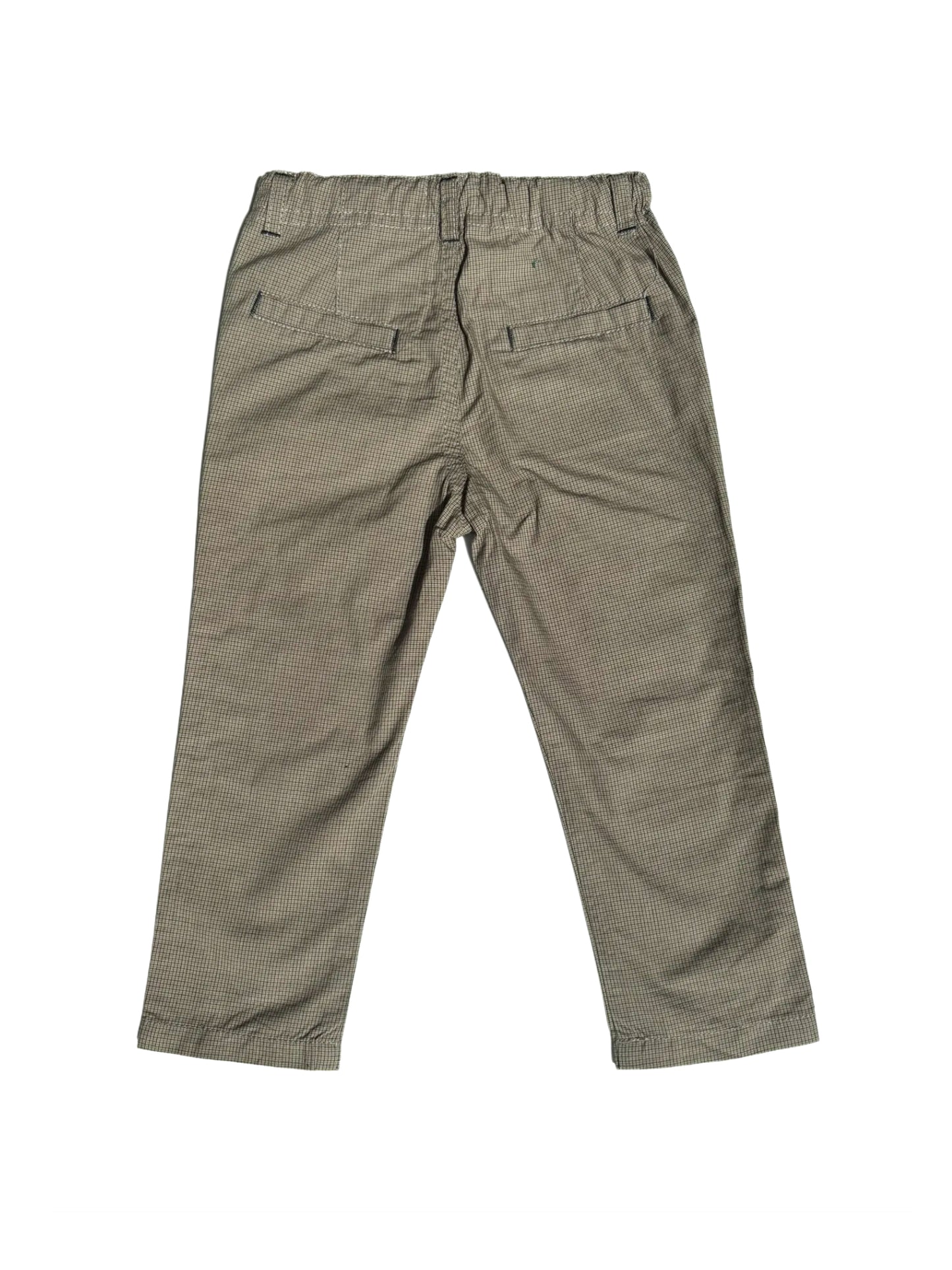 Bout'chou Beige Check Trousers (18M)