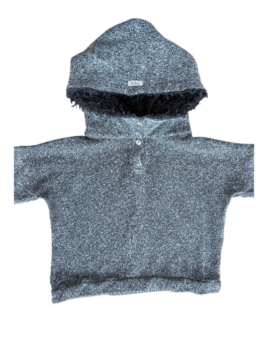 Búho Grey Sherpa Hooded Sweatshirt (3Y)