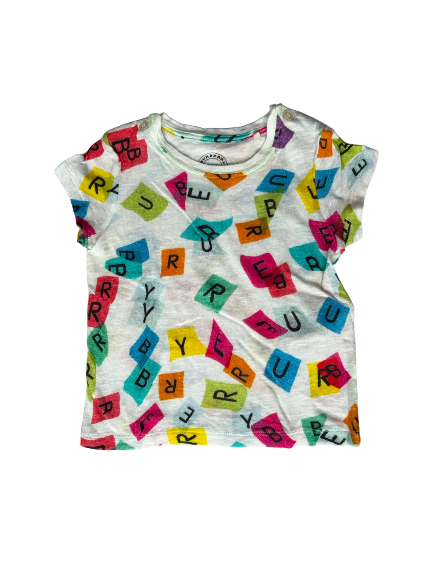 Burberry Letter Print T-Shirt (12M / 73)
