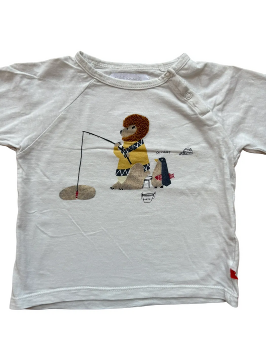 Cadet Rousselle White Ice Fishing T-Shirt (18M)