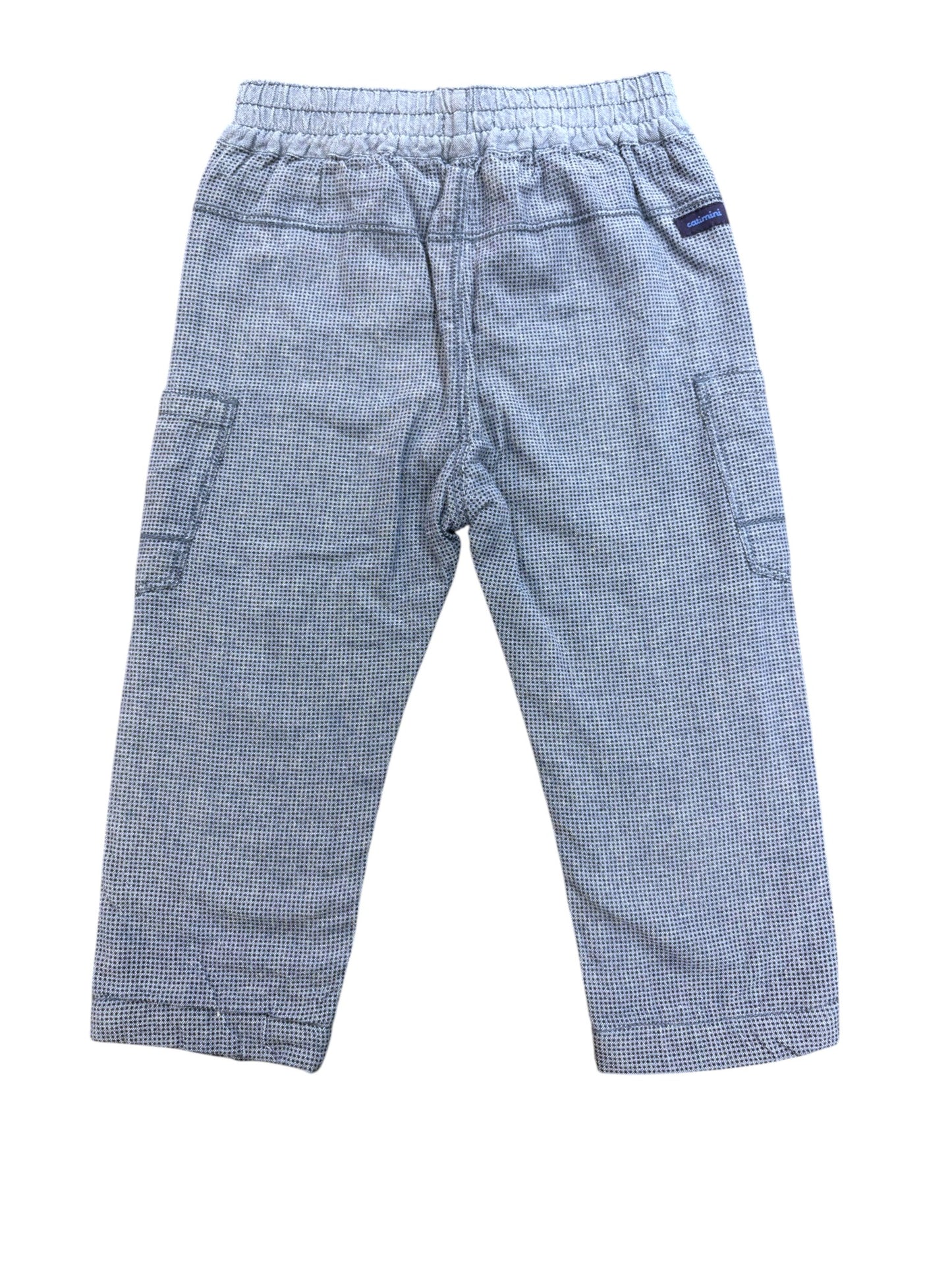 Pantalon pied-de-poule bleu Catimini (18 mois)