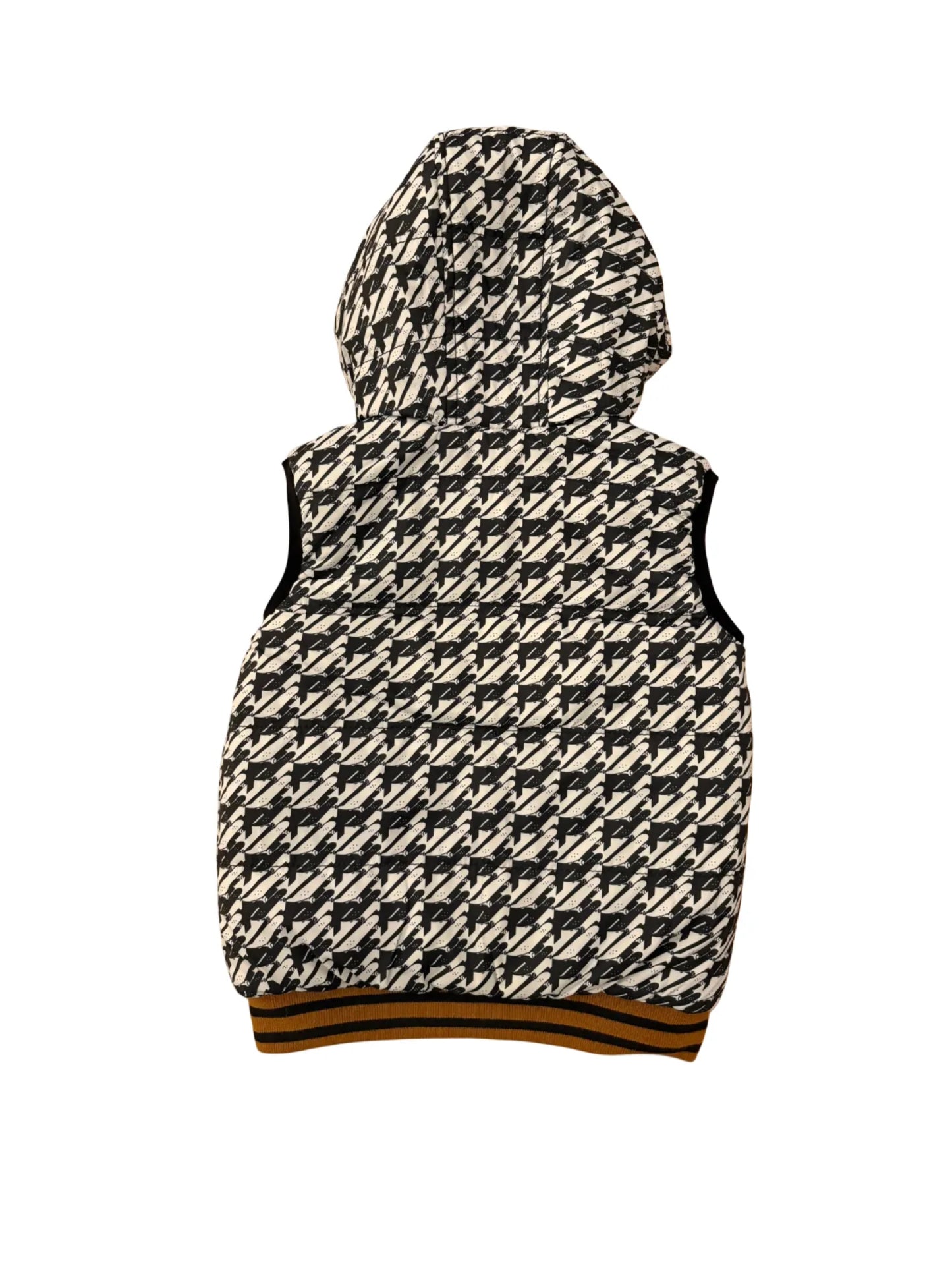 Gilet réversible Catimini rouge, noir et blanc (4 ans / 104)