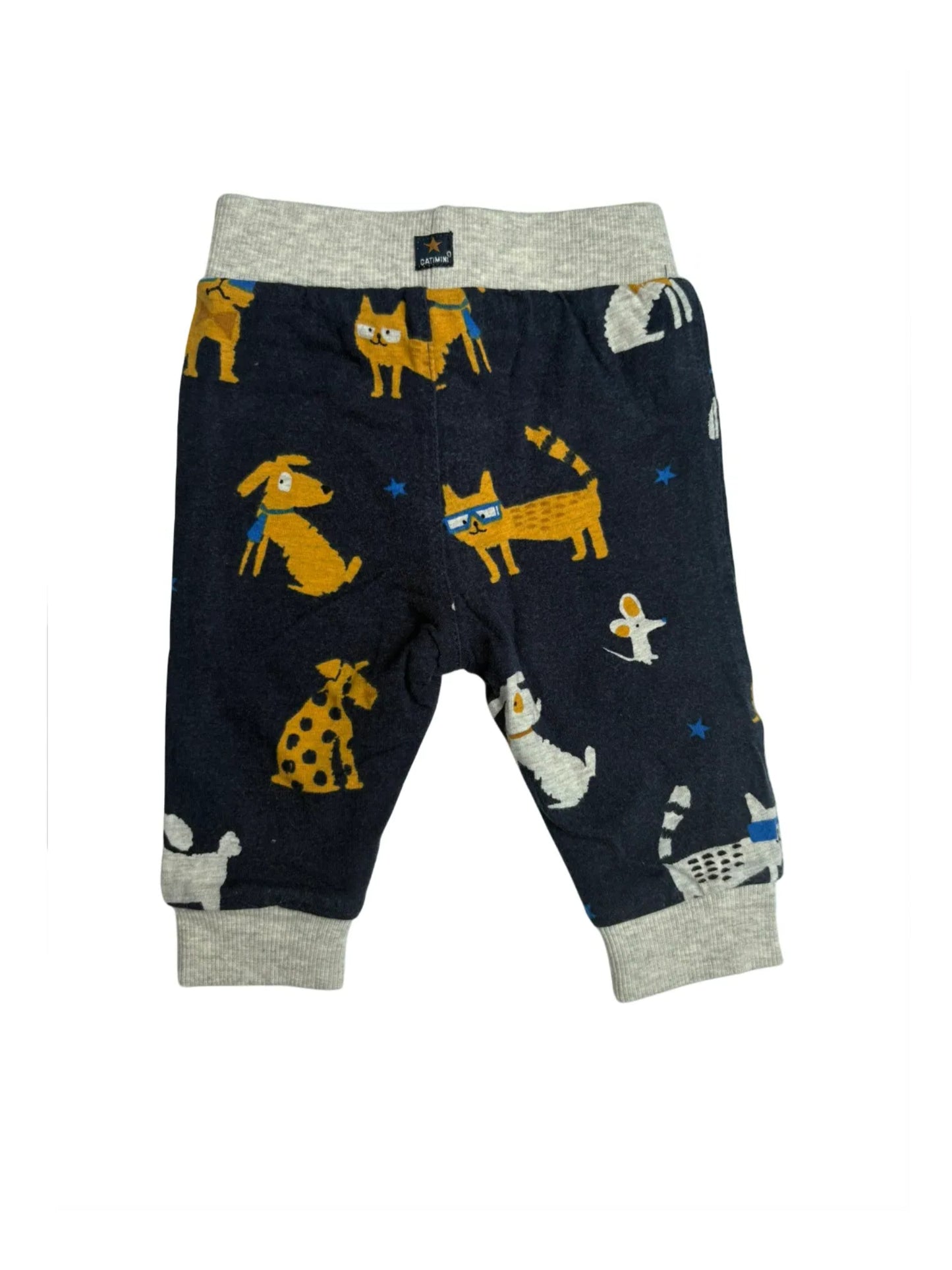 Catimini Navy Dog Print Pants (3M)