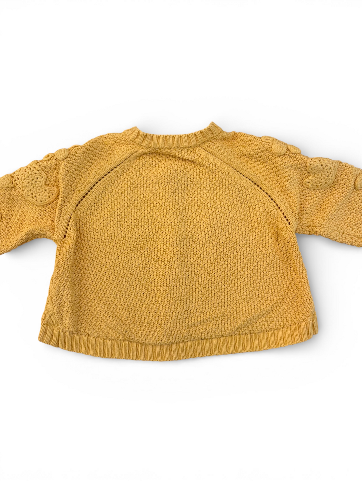 Catimini Mustard Knit Cardigan (2Y / 86)
