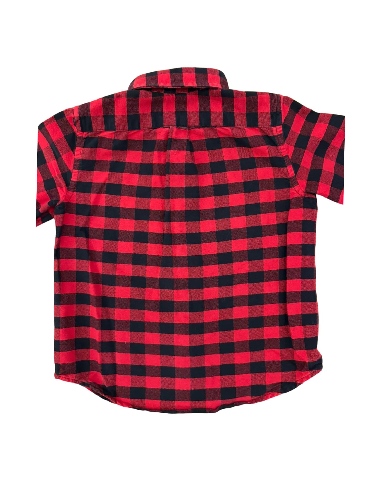 Crewcuts Red Black Buffalo Plaid Shirt (3Y)