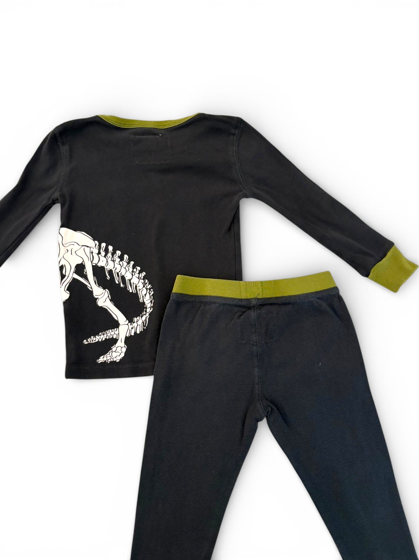 Crewcuts Black Dinosaur Print Pajamas (3Y)