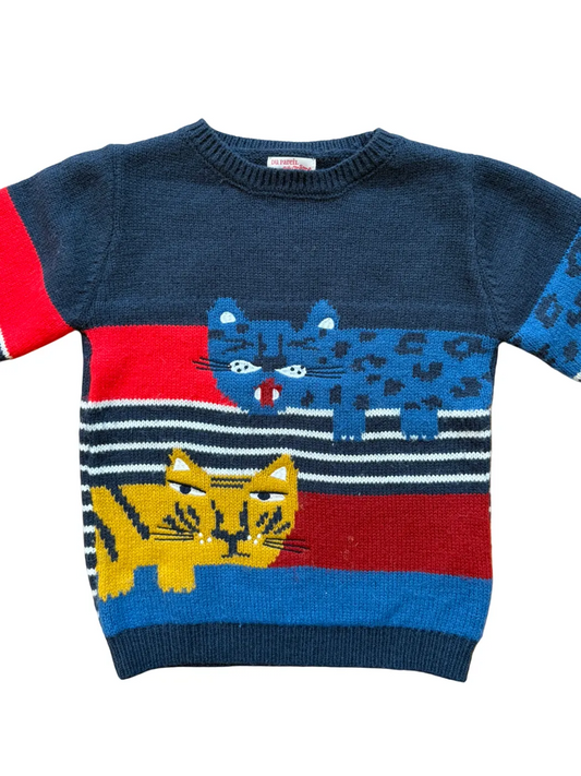 Du Pareil au Même Cat Sweater (6Y/116)