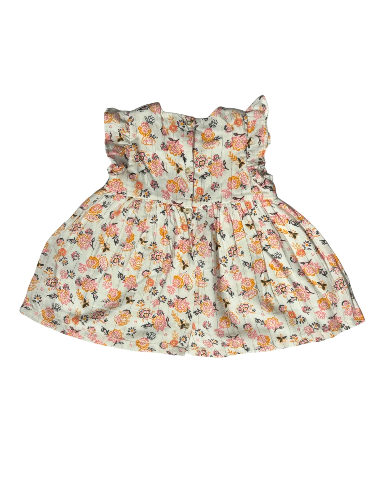 Robe à volants fleurie Du Pareil Au Même (6M / 68)