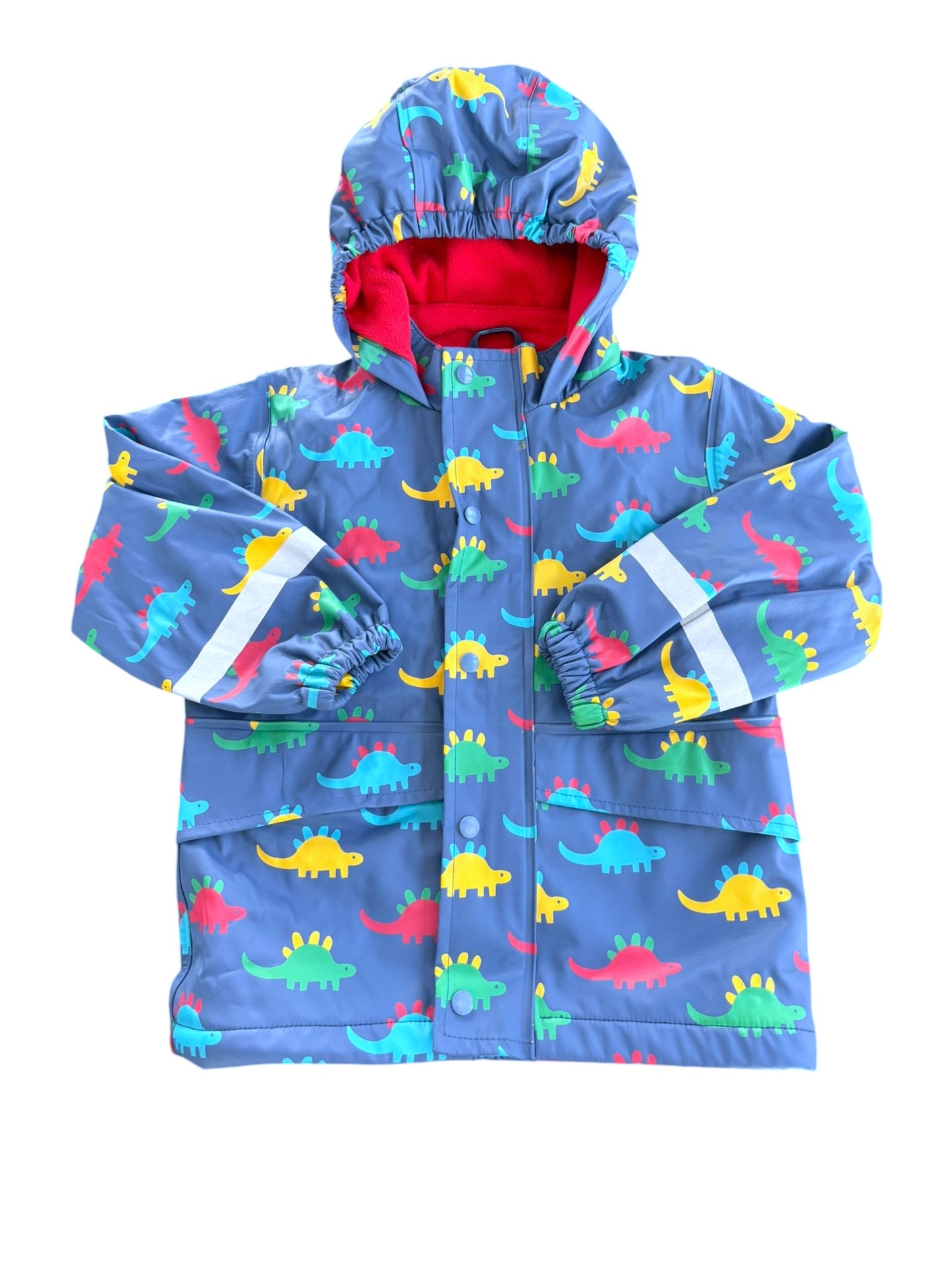 Veste de pluie Frugi bleue dinosaure (3-4 ans)