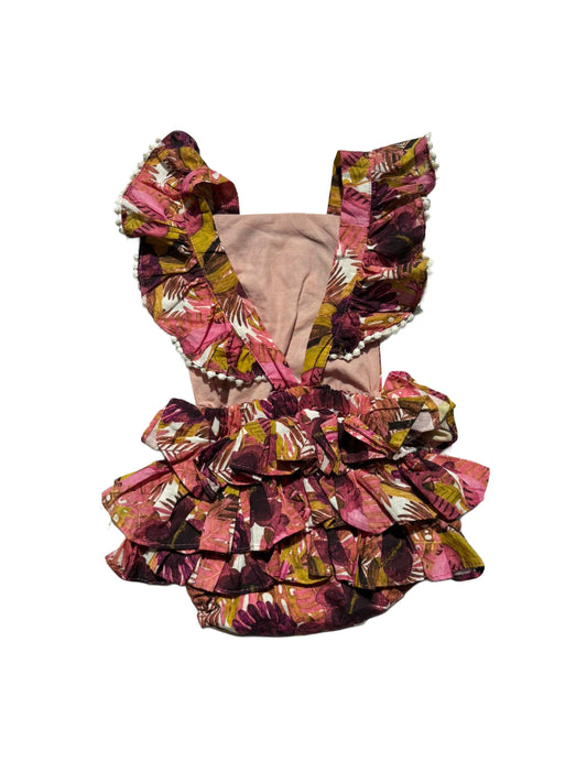 Gaia & Nina Floral Ruffle Romper (2-3Y)
