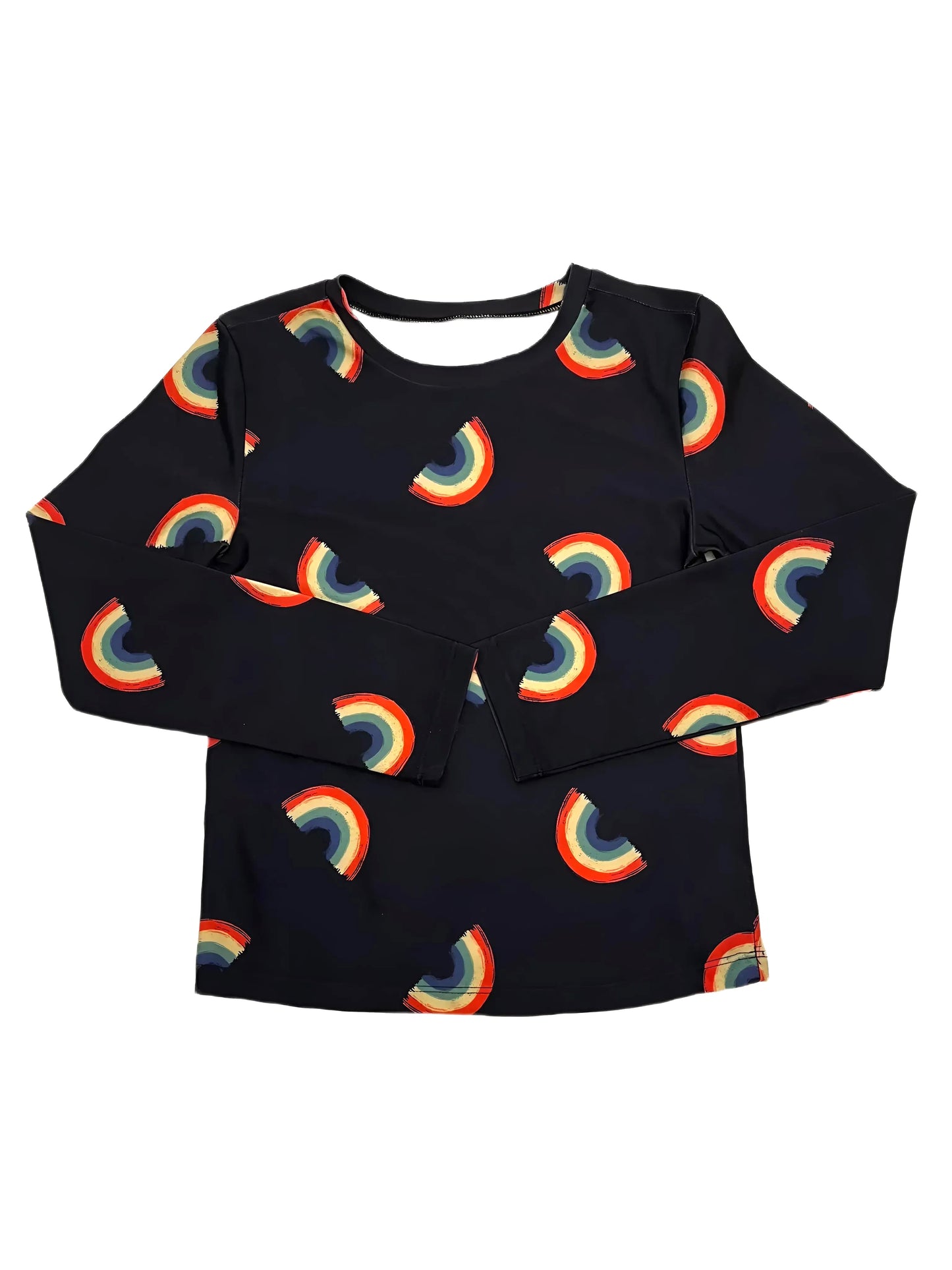 Gap Kids Rainbows Rash Guard Shirt (8-9Y / Medium)