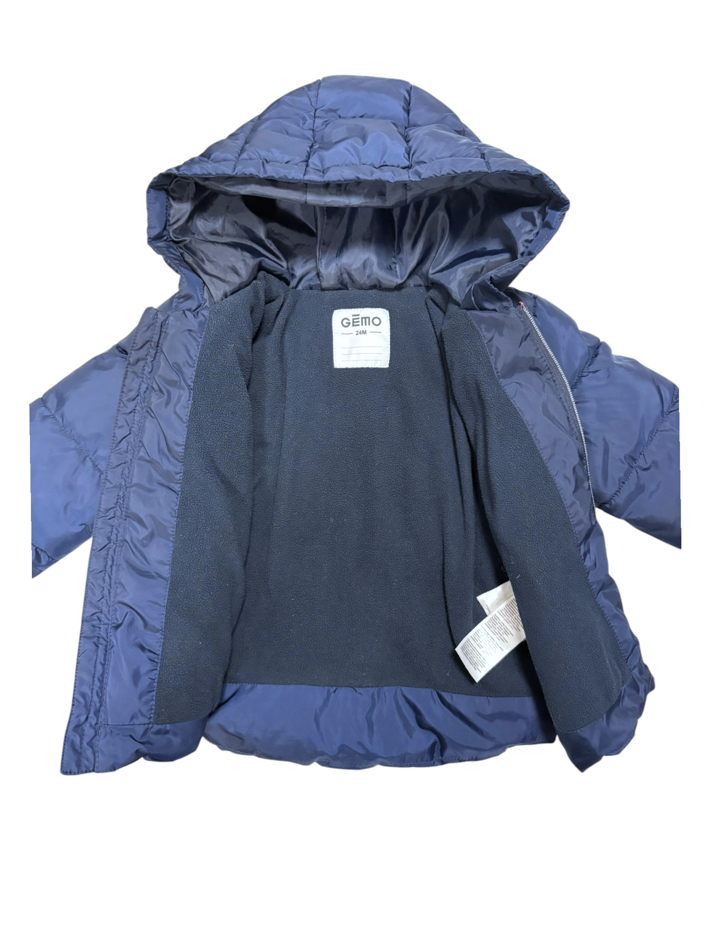 Gémo Boy Navy Patch Padded Puffer Jacket, 24M