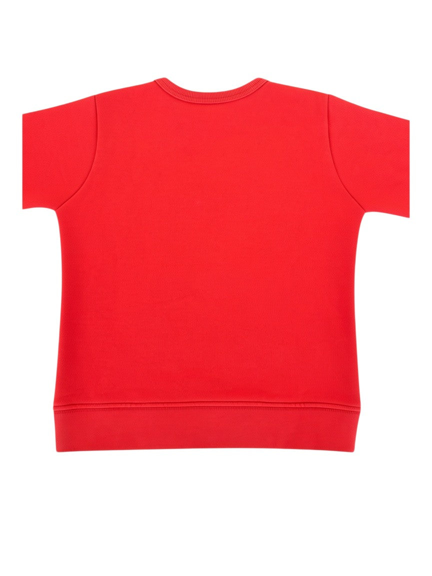 Gucci Unisex Red Vintage Logo Cotton Sweatshirt, 3Y
