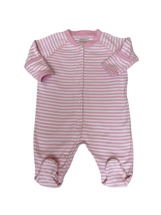 Hanna Andersson Pink Striped Pajamas (0-3M)