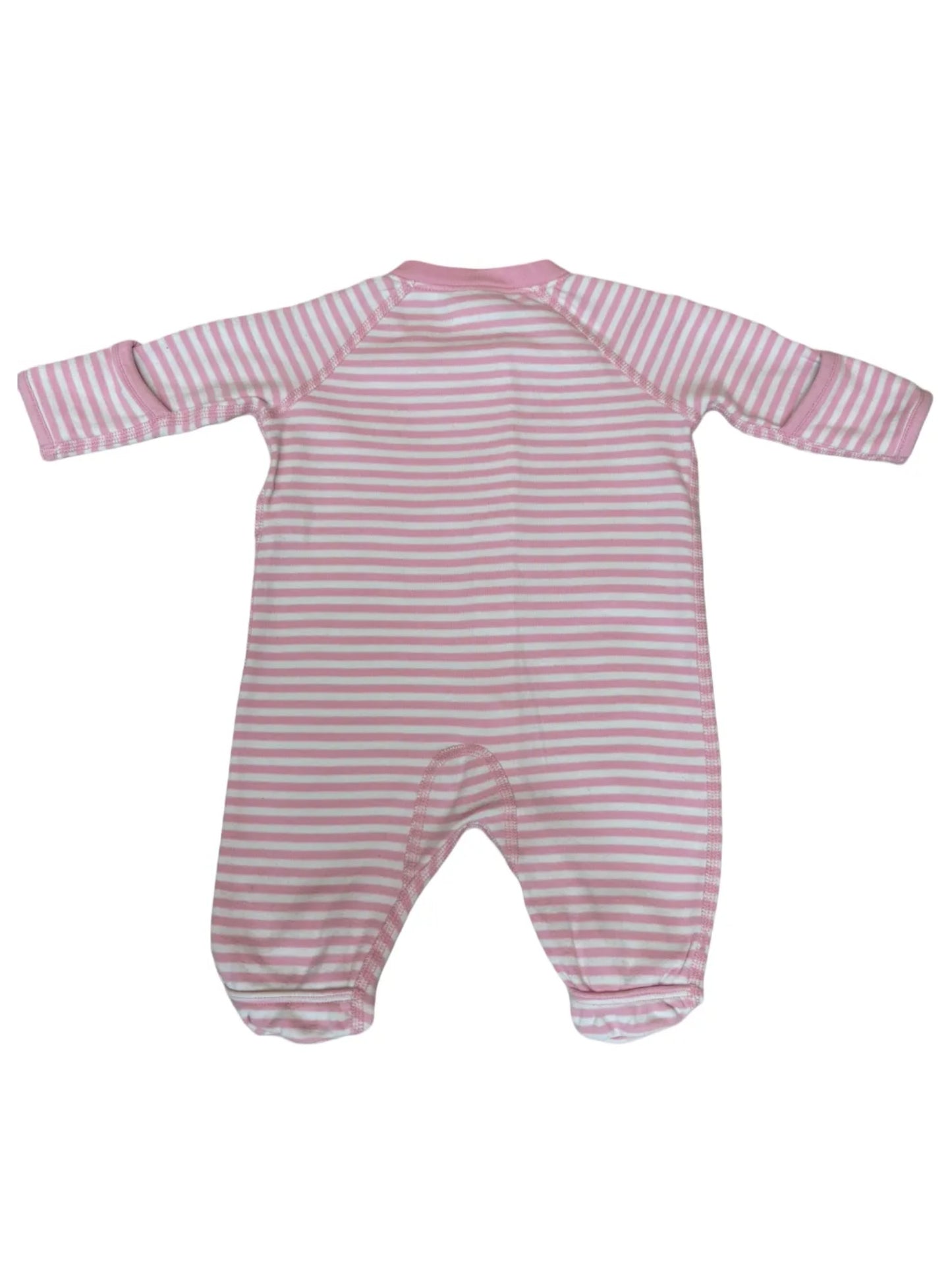 Hanna Andersson Pink Striped Pajamas (0-3M)