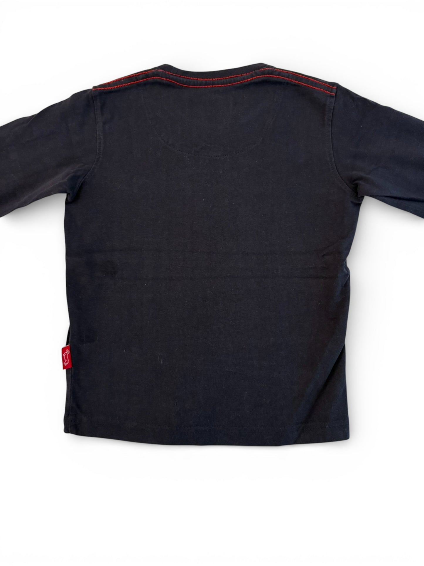 Harmont & Blaine Navy Logo Long Sleeve Shirt (4Y)