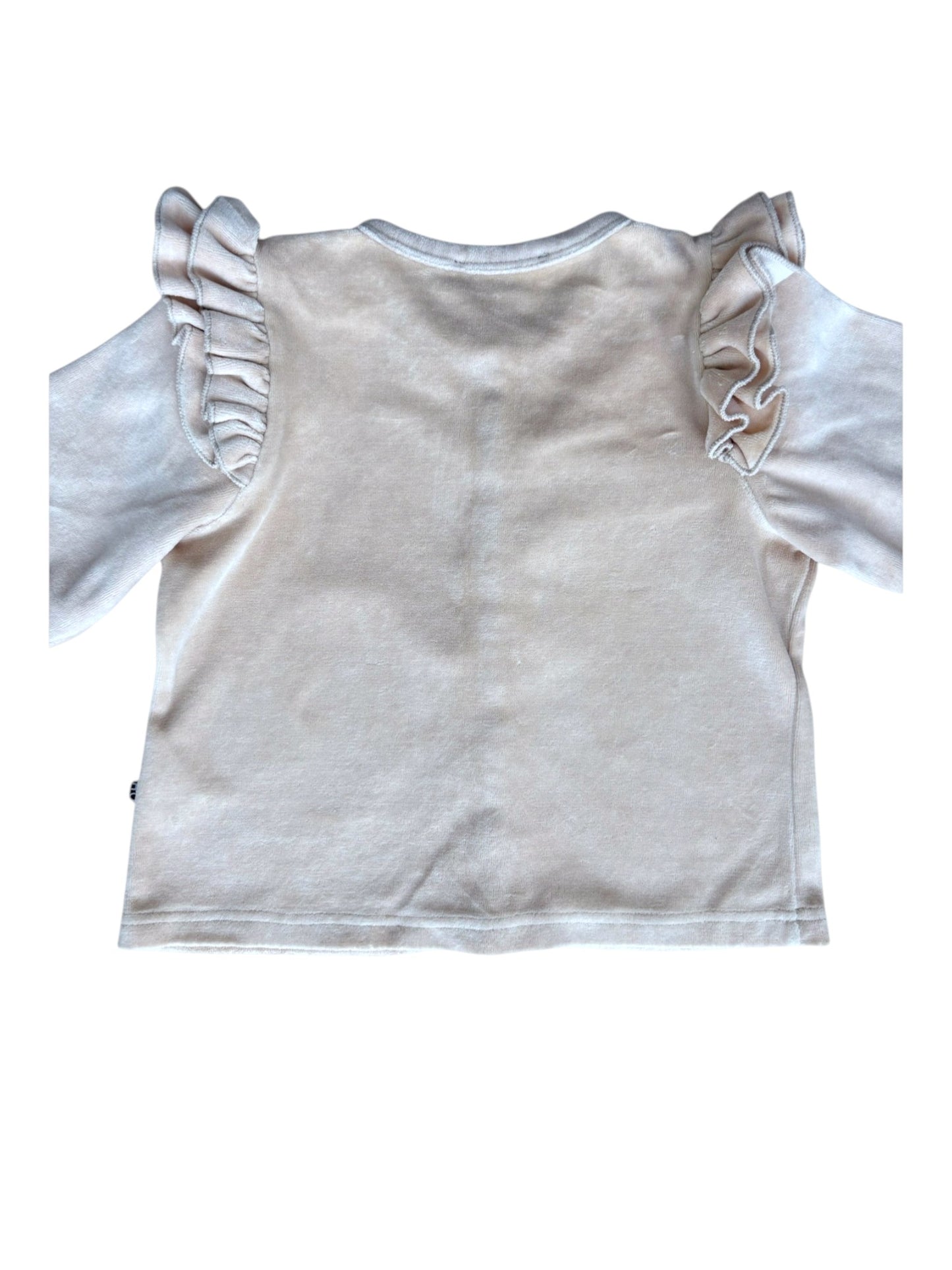 House of Jamie Beige Velours-Strickjacke (7-8J)