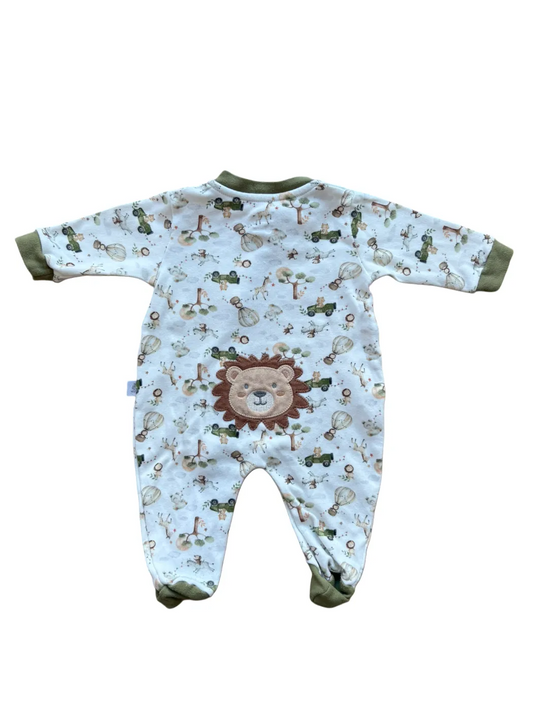 Grenouillère blanche Hug Woodland (0-3 mois)