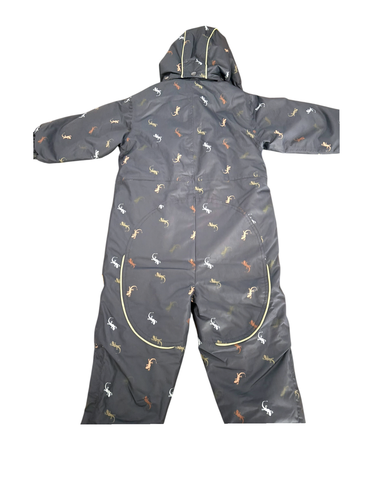 Hust and Claire Boy Navy Lizard Print Snowsuit, 2Y