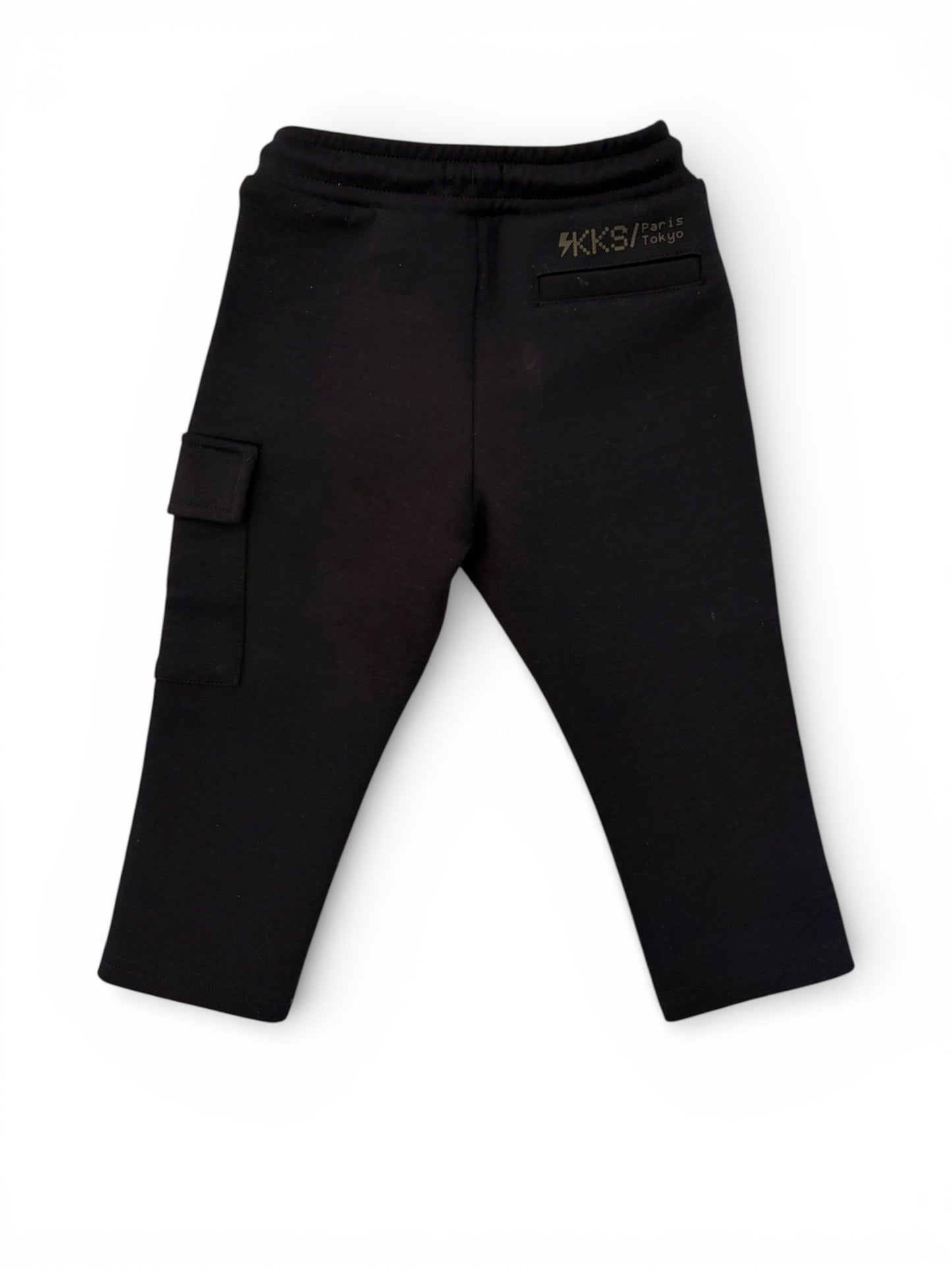Pantalon cargo noir IKKS (18M)